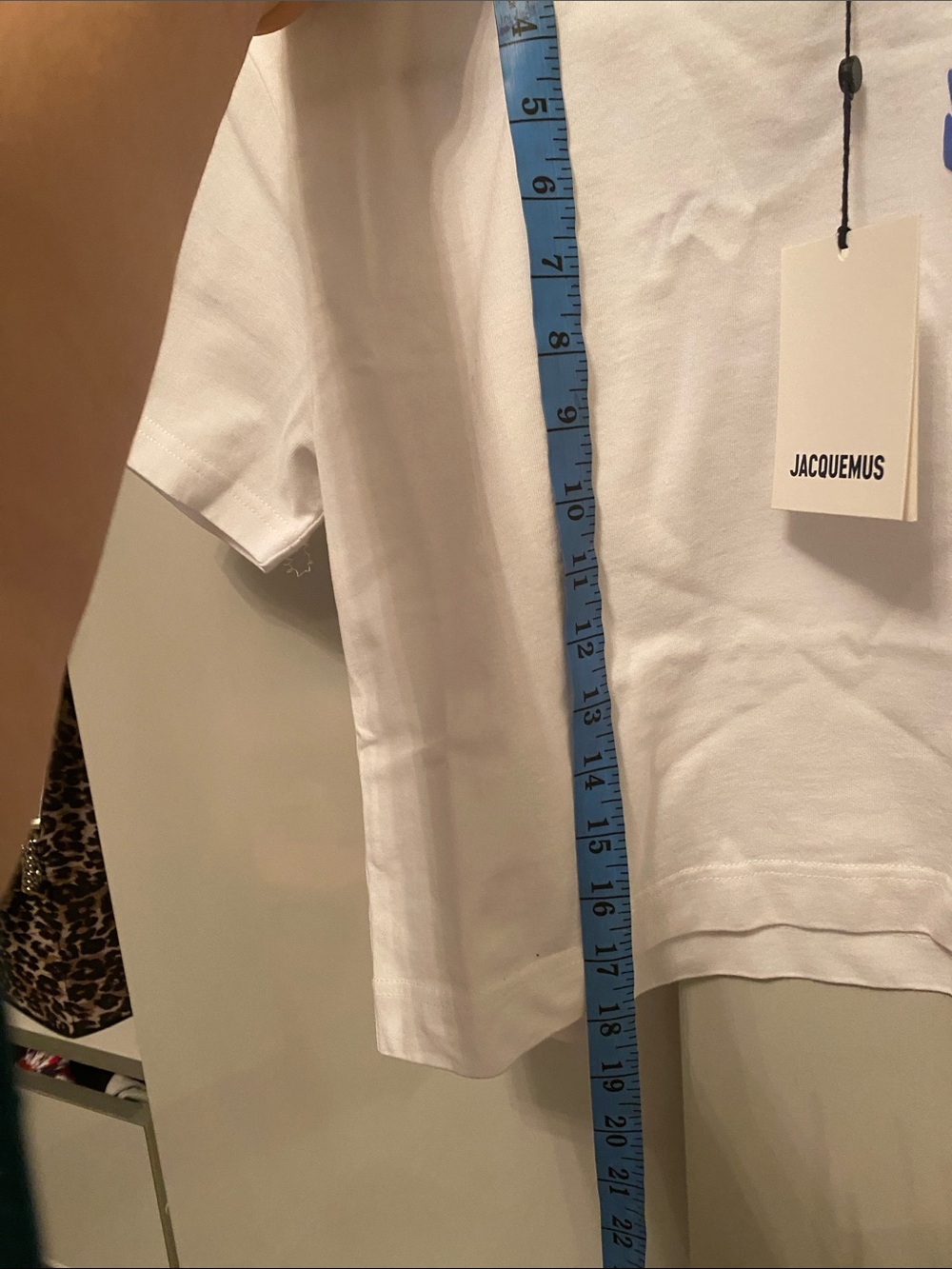 JACQUEMUS Le Camargue T-Shirt cropped size S - Picture 6 of 6